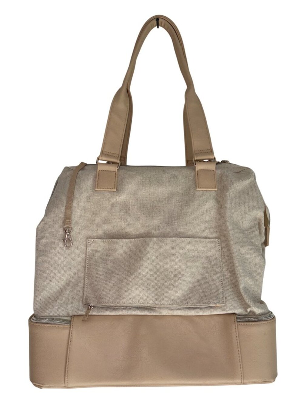 BEIS The Convertible Mini Weekender in Beige Purse Luggage Shoulder Jetset - Picture 4 of 6
